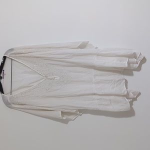 EUC Amita Nathani top size medium white in color
